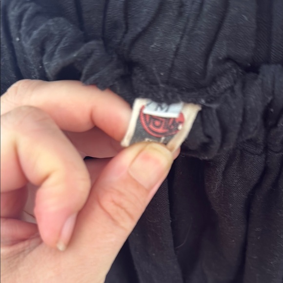 Linen Black Palazzo Wide Leg Pants - Picture 7 of 10